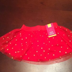 Red & Gold tutu skirt